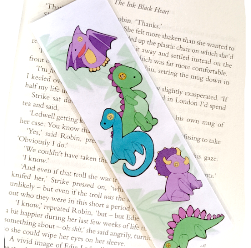 Dinosaur bookmark