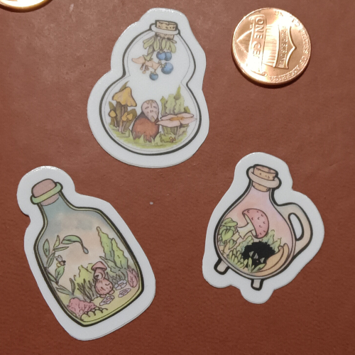 bottle creature sketch