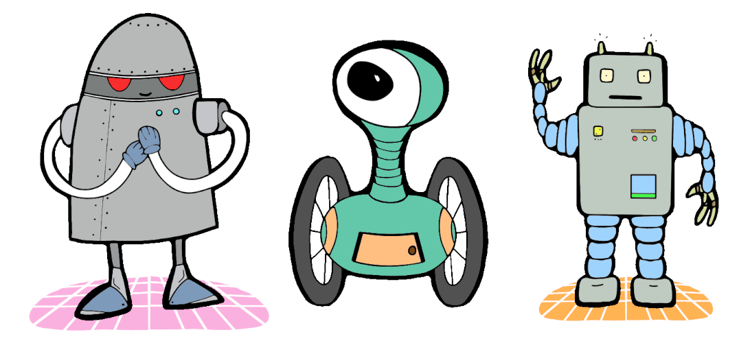 Robot trio.
