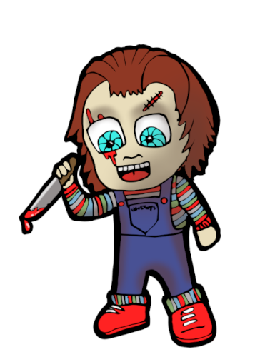 Horror, slasher, chucky chibi