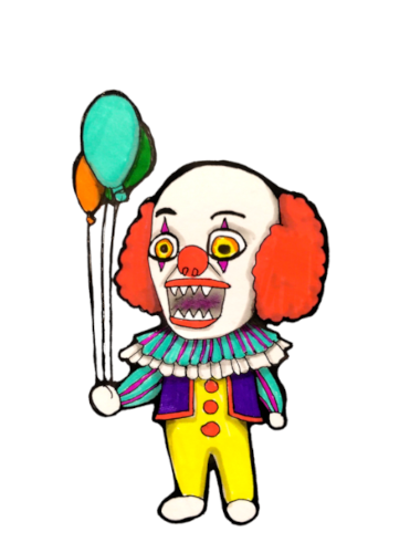 horror slasher pennywise from it