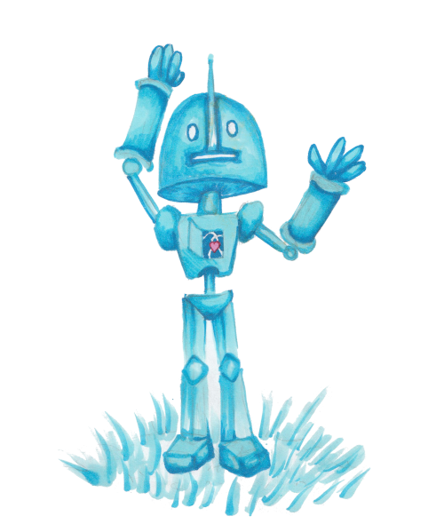 Marker Blue Robot