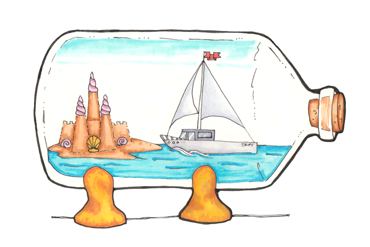 Sand Castle in a Bottle